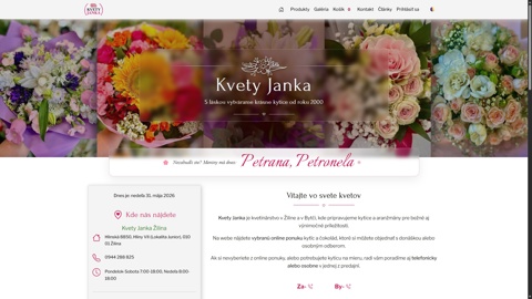 Náhľad projektu kvetyjanka.sk