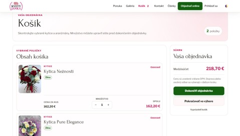 Ukážka projektu kvetyjanka.sk – Čo projekt rieši