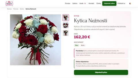 Ukážka projektu kvetyjanka.sk – Čo projekt rieši