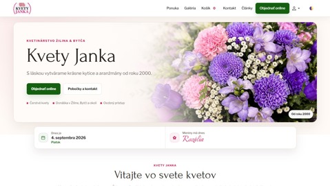 Ukážka projektu kvetyjanka.sk – Cieľ projektu
