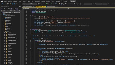 Ukážka projektu kvetyjanka.sk – Použité technológie