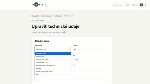 Ukážka projektu vehia.eu – Čo projekt rieši
